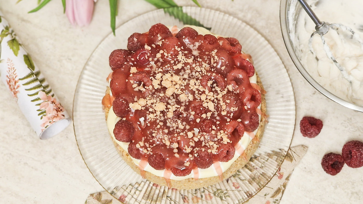 Große Himbeertorte - Handgemachte Dessertkerze