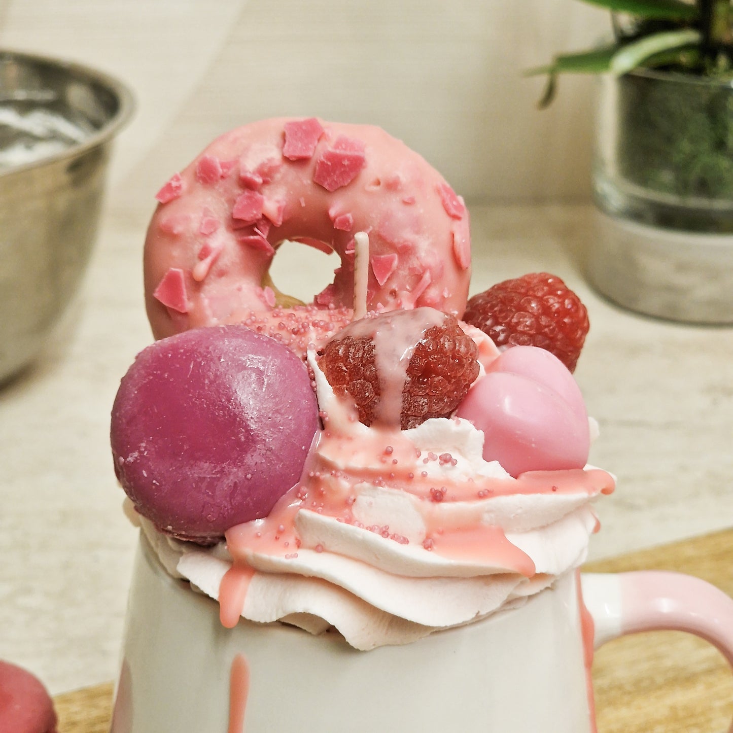 3 Hearts Kerze - Hangemacht mit Liebe