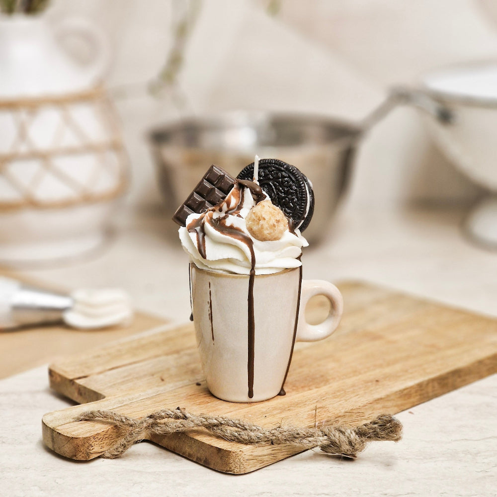 Espresso Kerze - Handgemachte Dessertkerze