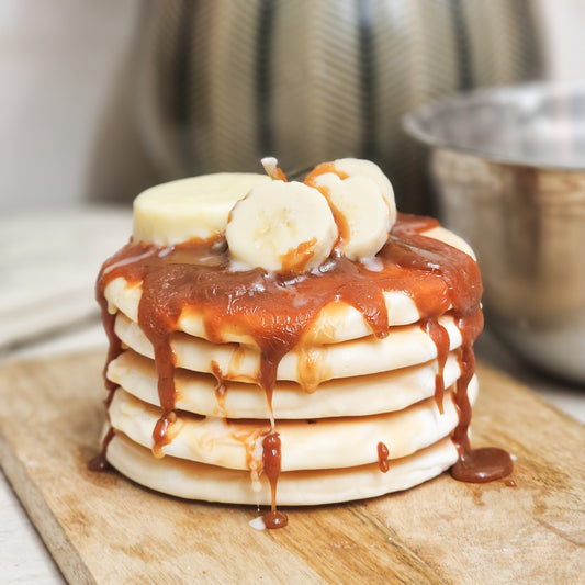 Pancake Kerze mit Brett