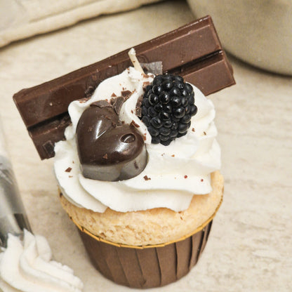Cupcake Kerze - Blackberry
