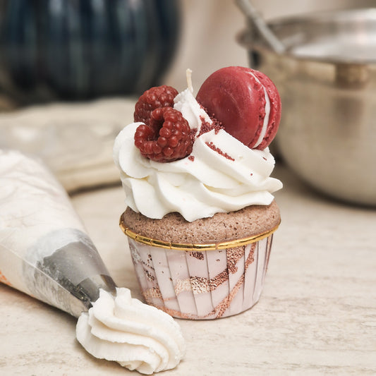 Cupcake Kerze Raspberry