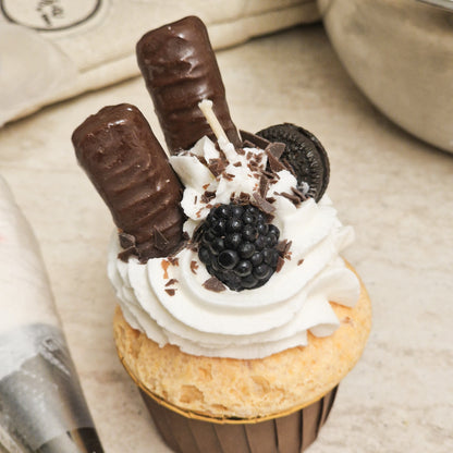 Cupcake Kerze - Blackberry