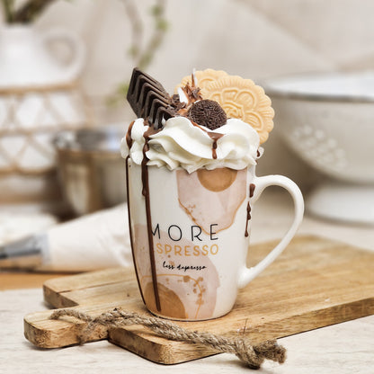 More Espresso - Handgemachte Dessertkerze